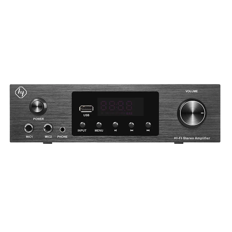 AV-280HD Hi-Fi Stereo Amplifier 200W Bluetooth Optical Coaxial DAC USB Integrated Power Amp with Remote Control