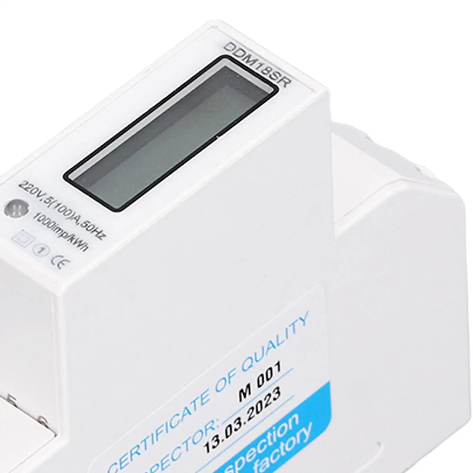 DC220V مقياس الطاقة الكهربائية شاشة الكريستال السائل مقاوم للماء عن بعد RS485 مرحلة واحدة الطاقة 5 إلى 100A جهاز تعقب الاستخدام