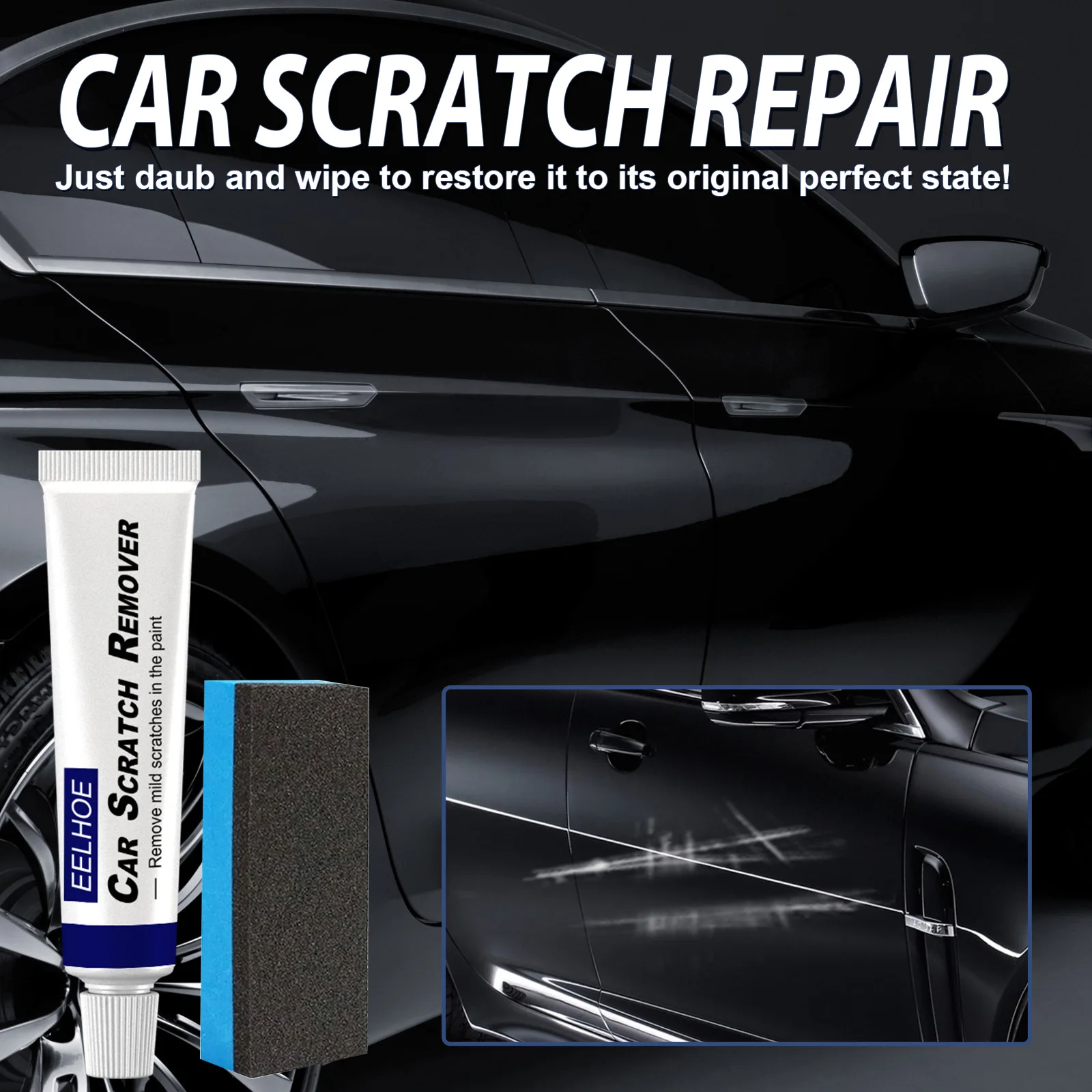 Car Scratch Remover Quickly Repairs Scratches Body Composite Wax Paint Paste Set Scratches Paint Care And Beauty