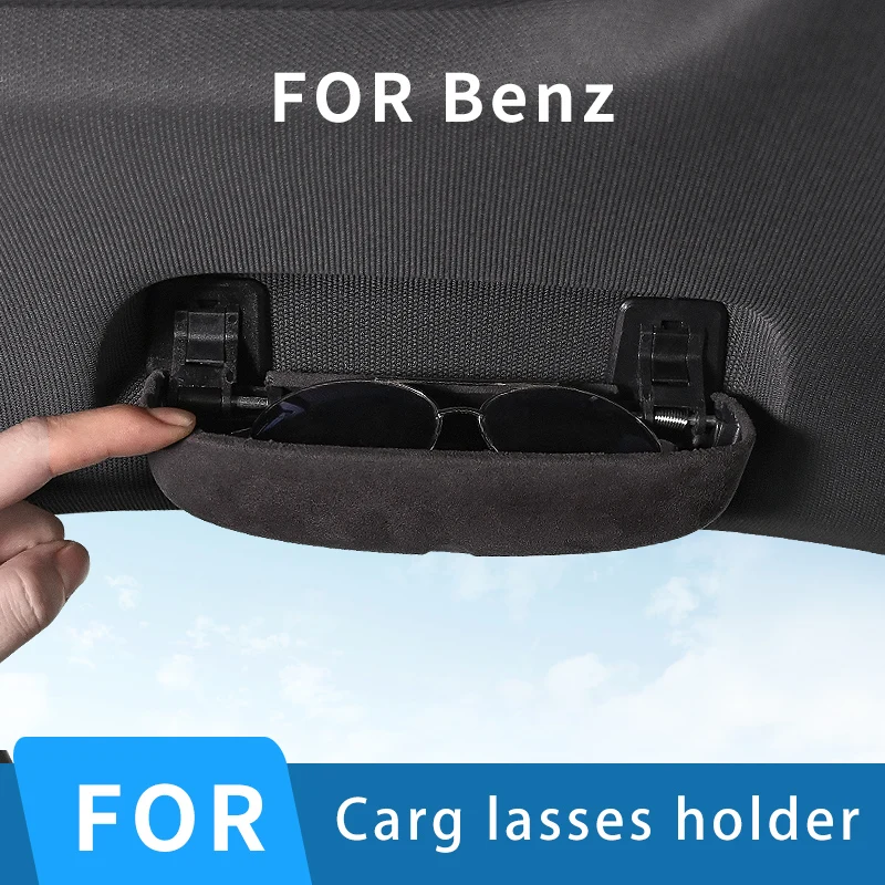 

KIQI Car Glasses Case for Mercedes Benz W203 W204 W205 W210 W124 W212 W211 C E Class Accessories Sunglasses Holder Storage Box