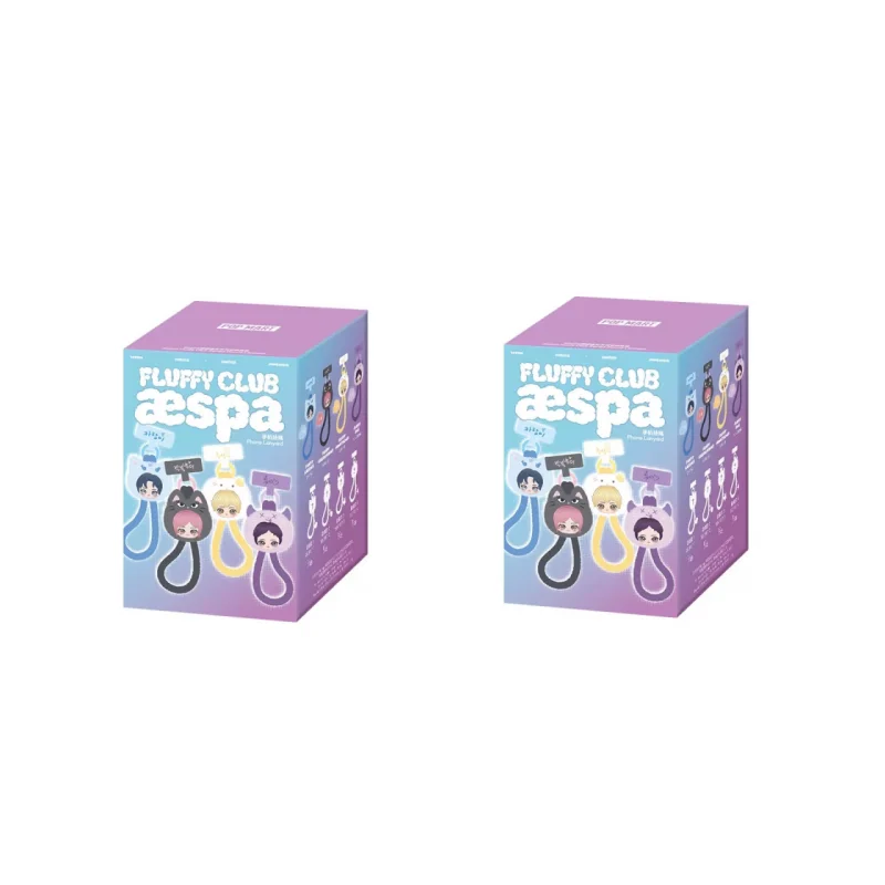 POP MART X Aespa Fluffy Club Series Phone Lanyard Blind Box