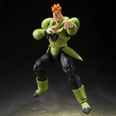 100% original i lager Bandai Dragon Ball Z SHFiguarts SPIRITS Android nr 16 actionfigurer PVC gåvor samlarmodellleksaker 6 best sales Android 16-figur - №5