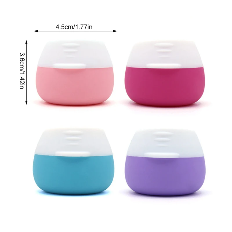 20ml携帯用シリコン製トラベルジャー（蓋付き）化粧品、フェイスクリーム、ボディクリーム、ハンドクリーム、ピルケース、ミニトラベルジュエリー、クリーム、パウダー容器