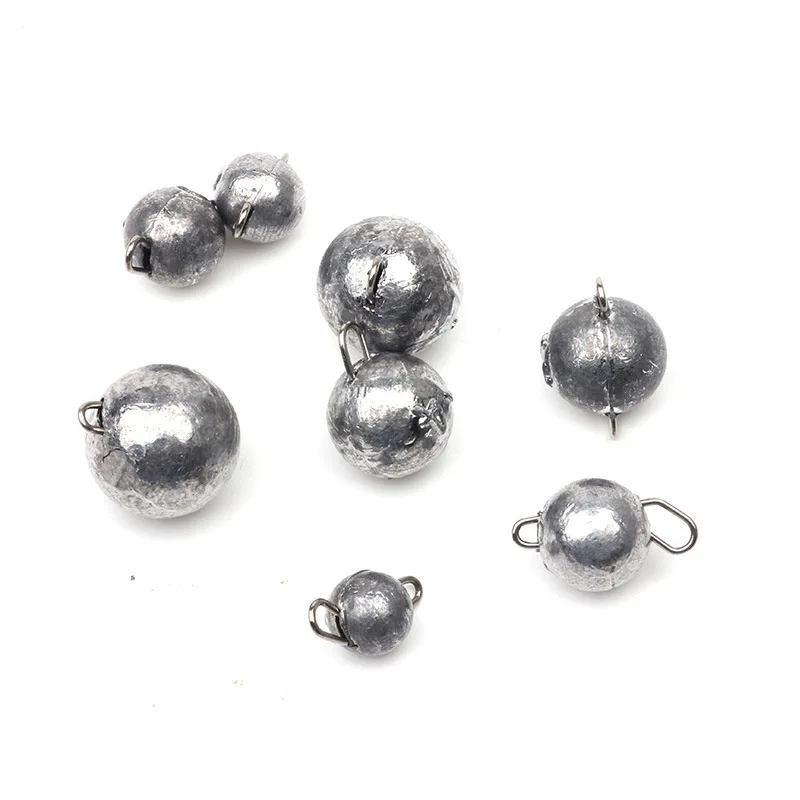 5pcs/lot Fishing Weight Sinker 28g Deep Water Bullet Weight with Swivel Round Ball Sinkers Fishing Tackle Accessories