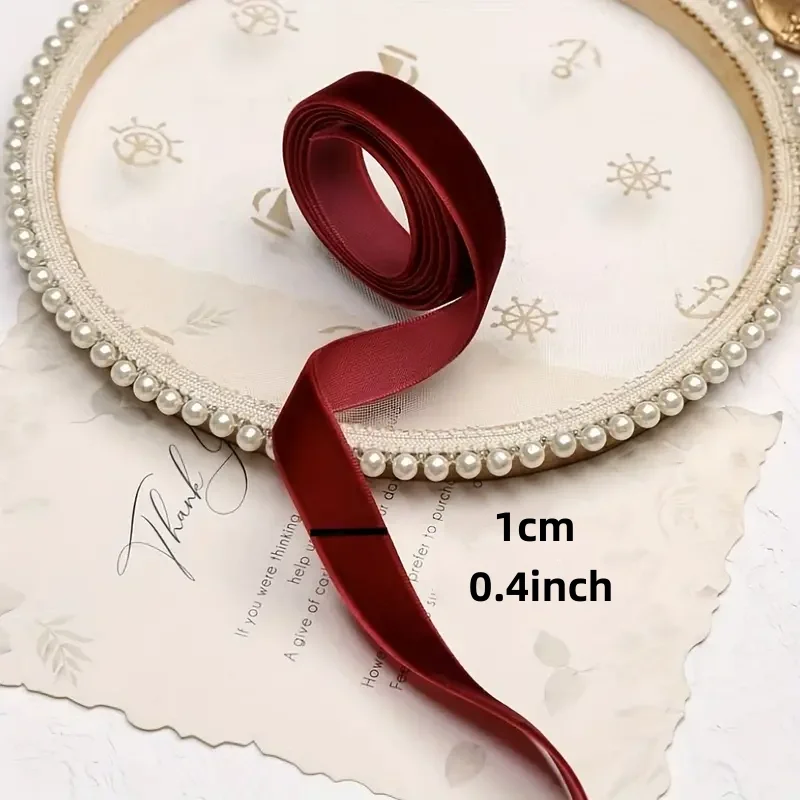 Velvet ribbon, 2 yards *1.57 inches, gift flower packaging bow handmade DIY Christmas decoration clothing sewing accessories.