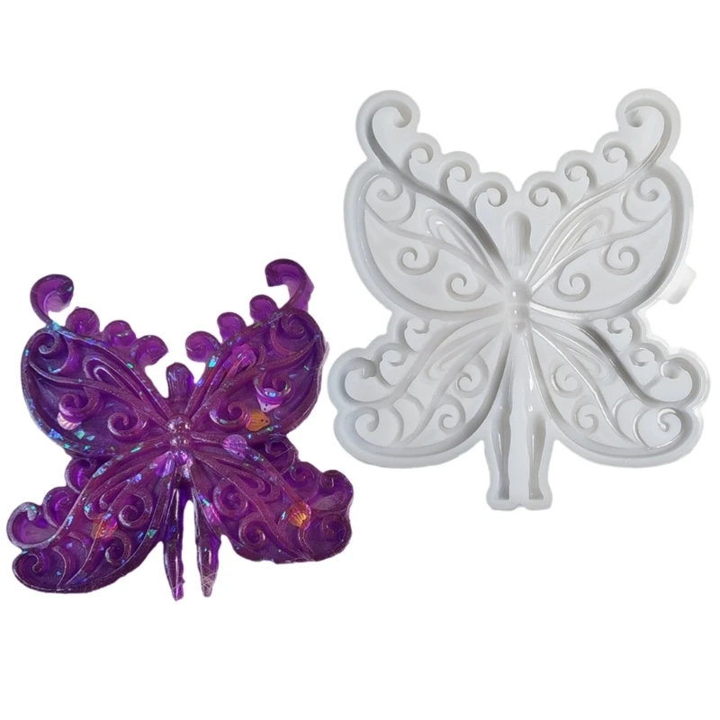 Creative Butterfly Designs Silicone Mold Wall Hangings Silicone Mold for Butterfly Woman Designs Wall Decoration Craft C1FC