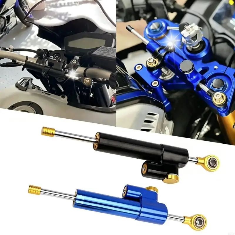 M76E Motorrad-Lenkungsdämpfer-Hardware-Kit mit goldener Klemmhalterung, Metallgehäuse und Straßengebrauch für Garagenarbeiten – Detail 2