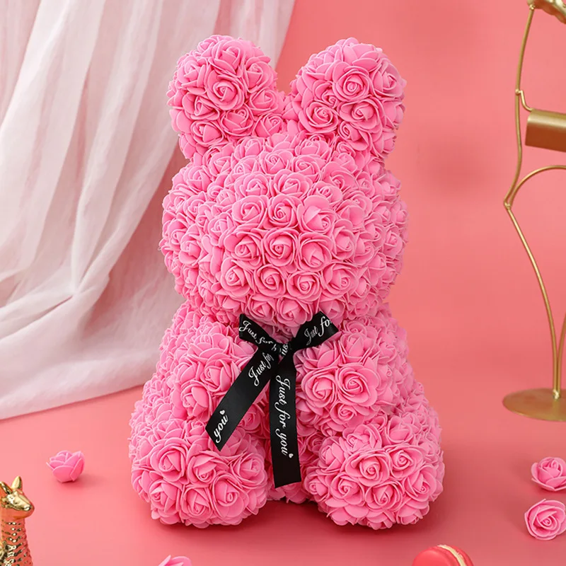 Uflower Rose Bunny Artificial Flower Decoration 27 cm 8