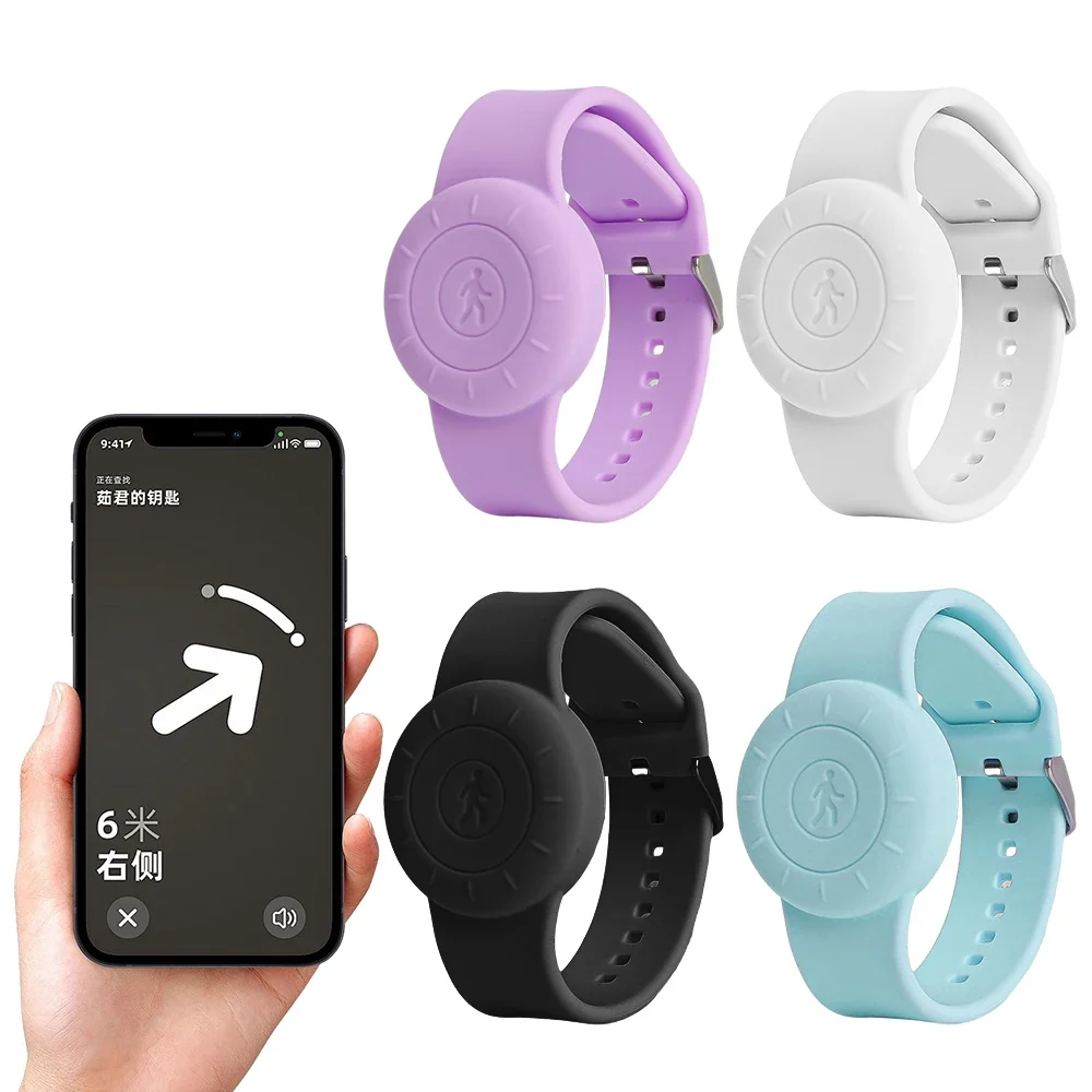 For Apple Airtags Kids Wrist Straps Silicone Case Waterproof Anti Drop Watchband Shell Cover For Air Tag Accessories