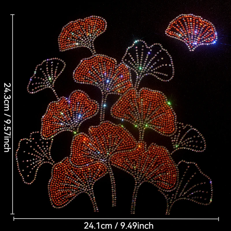 Glitzernde Blumen-Strass-Aufbügeltransfers – DIY-Aufnäher ohne Nähen für Kleidung, modische Heimdekoration, Wärmeübertragungsverzierung