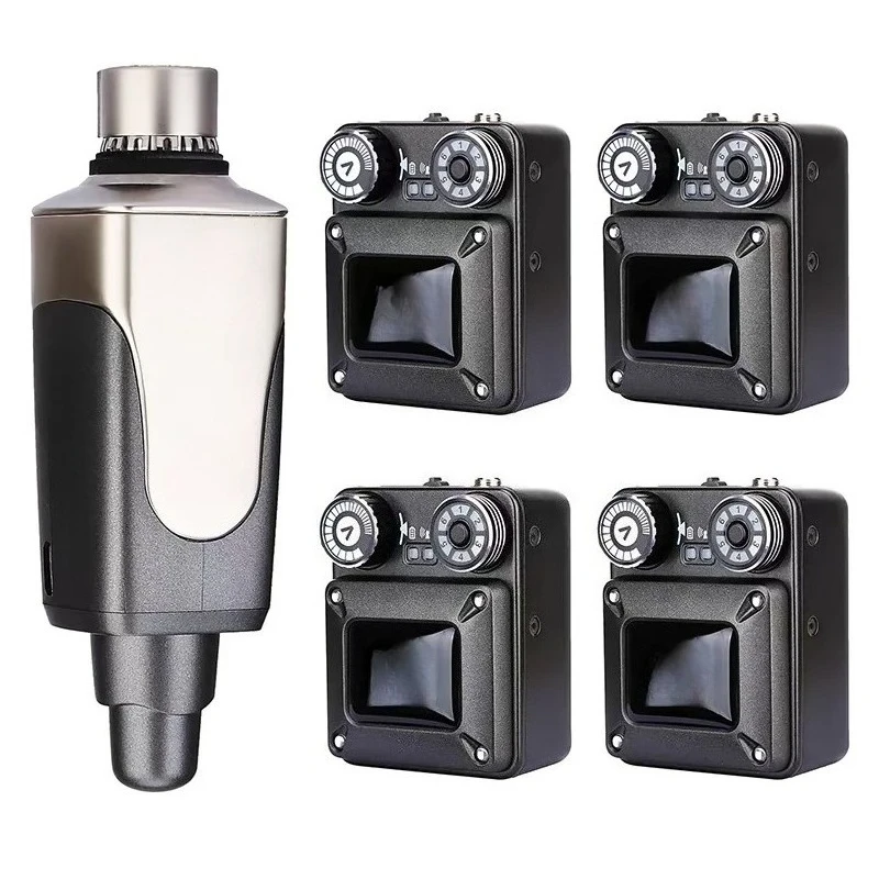 Wireless In-Ear Monitor System 24-bit/48kHz Low Latency Stereo IEM Transmitter Receiver Rechargeable Bodypack Live Stage Band view 5