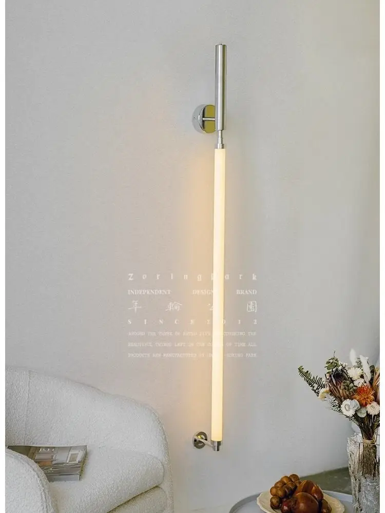 Designer's high-end industrial style retro cast aluminum single tube fluorescent pendant light