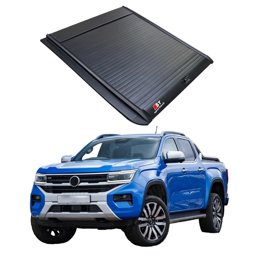 

Factory price retractable truck bed cover pickup tonneau cover roller lid aluminum cover for VW Amarok