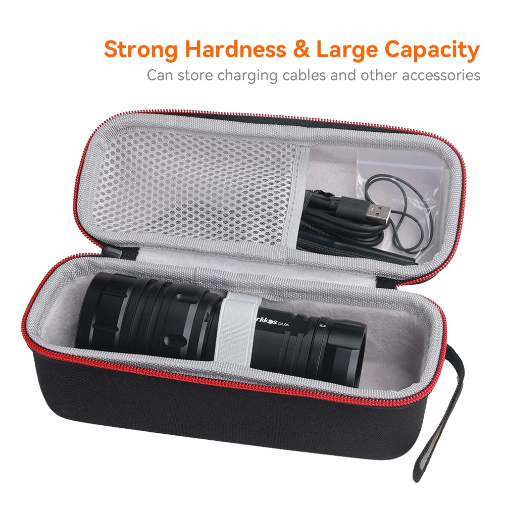 Newest Hard EVA Travel Portable Box Flashlight Storage Bag Suitable For Wurkkos DL40/DL61/DL06/TS32/TD01 Protective Case