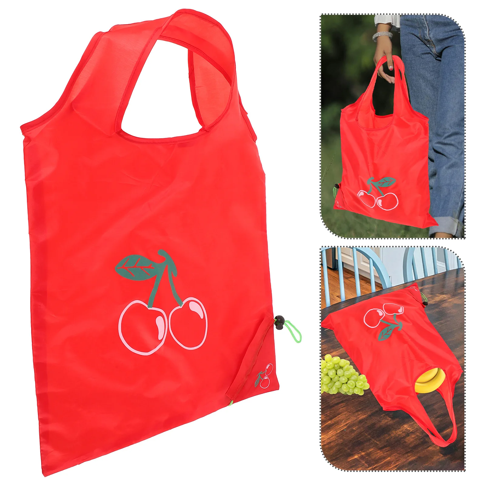 

5 Pcs Lightweight Shopping Bag Reusable Tote Bags Fold Eco-friendly Foldable Compact
