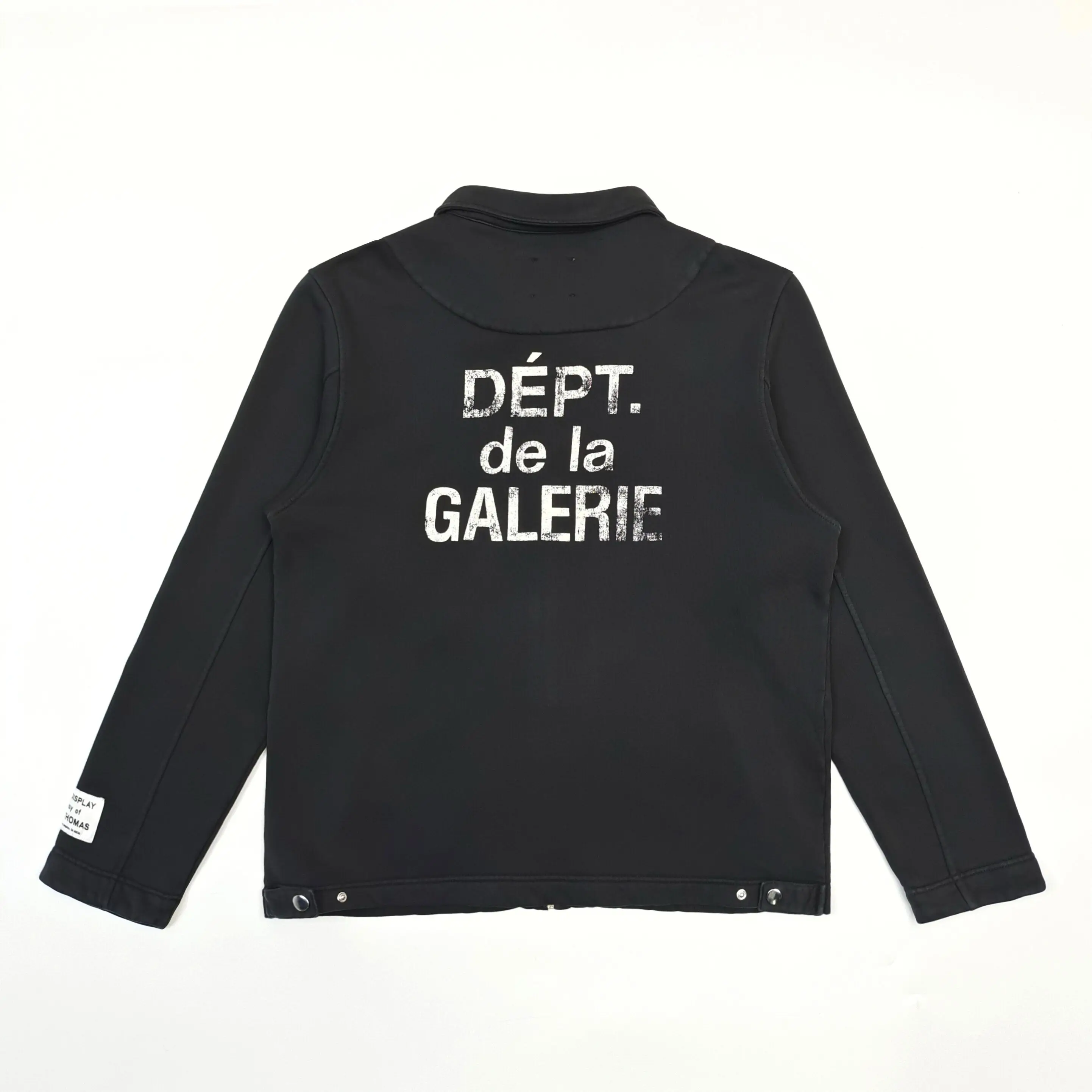 Gallery Dept French alphabet print vintage jacket zip-up shirt