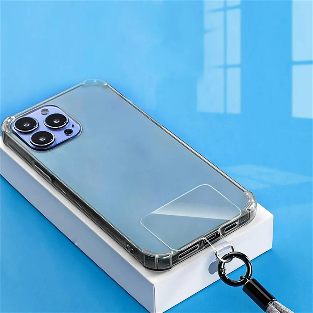 Transparent Phone Anti-lost Lanyard Card 1/3/5/10Pcs TPU Universal Tether Tab Loop Hole Hanging Strap Patches Cord Clip Gasket image 3