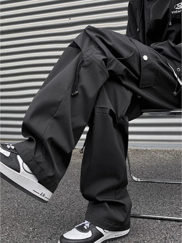 

American Sle Casual Work Pants Men's Summer Loose Straight Leg High Street Vibe Outdoor Mountain Climbing Pants Leisure