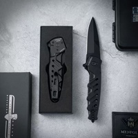 NERO- Tactical style folding knife, outdoor camping and mountaineering cut-line knife, emergency rescue tool, hunting knife