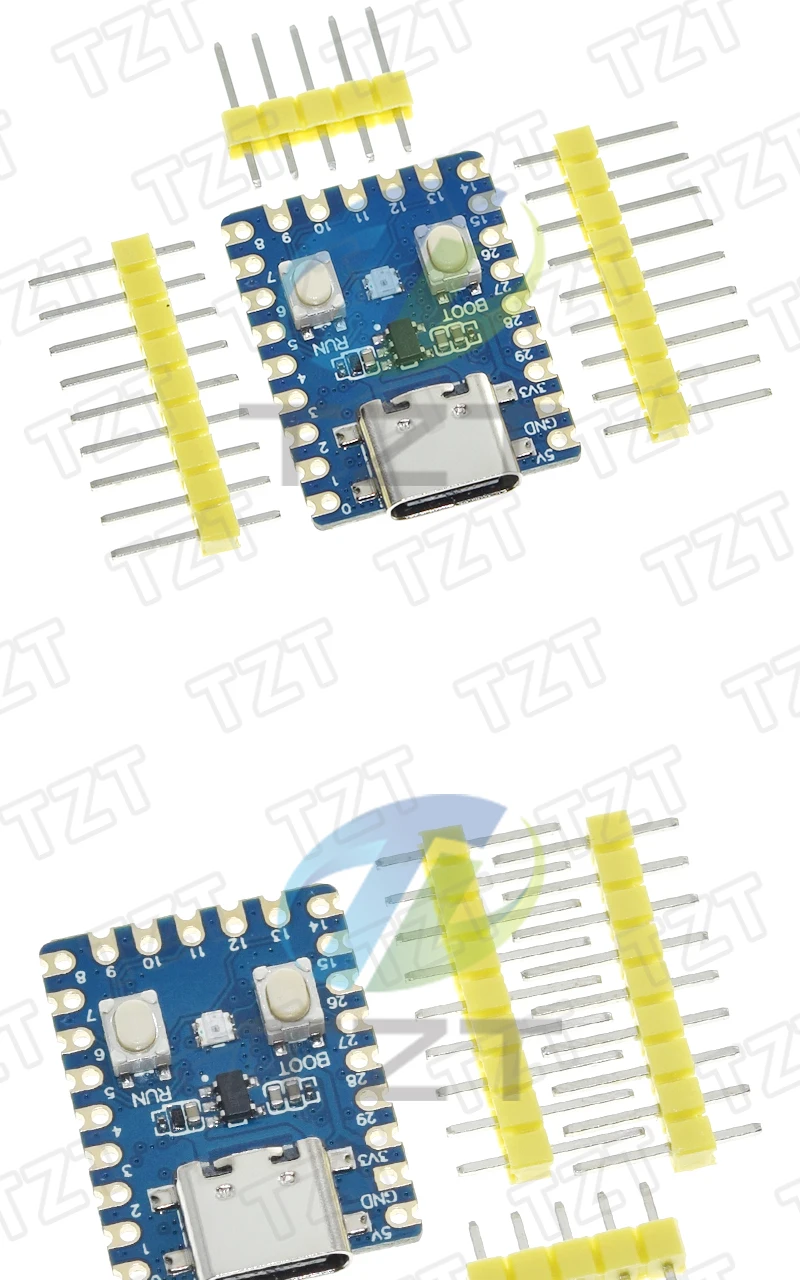 1/3PCS RP2350-Zero Mini-Entwicklungsboard RP2350 Basierend auf Raspberry Pi RP2350A Dual-Core mit integriertem 520KB 4MB Flash Type-c USB – Detail 7
