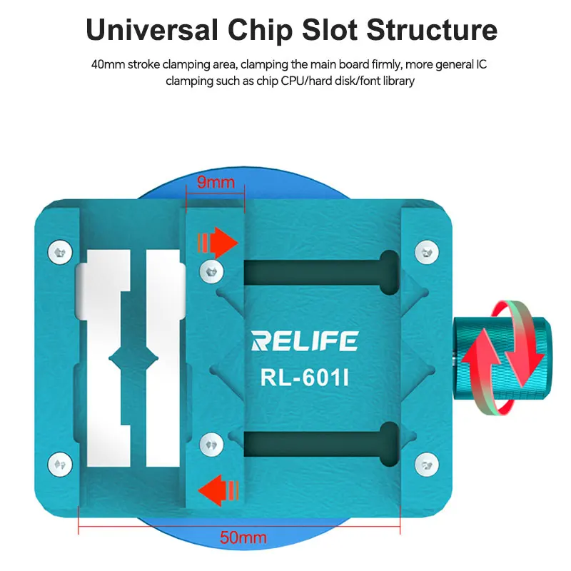 NEUE RELIFE RL-601I Motherboard Chip Reparatur Mini Rotierende Halterung für Motherboard Reparatur Chip Entfernung – Detail 10