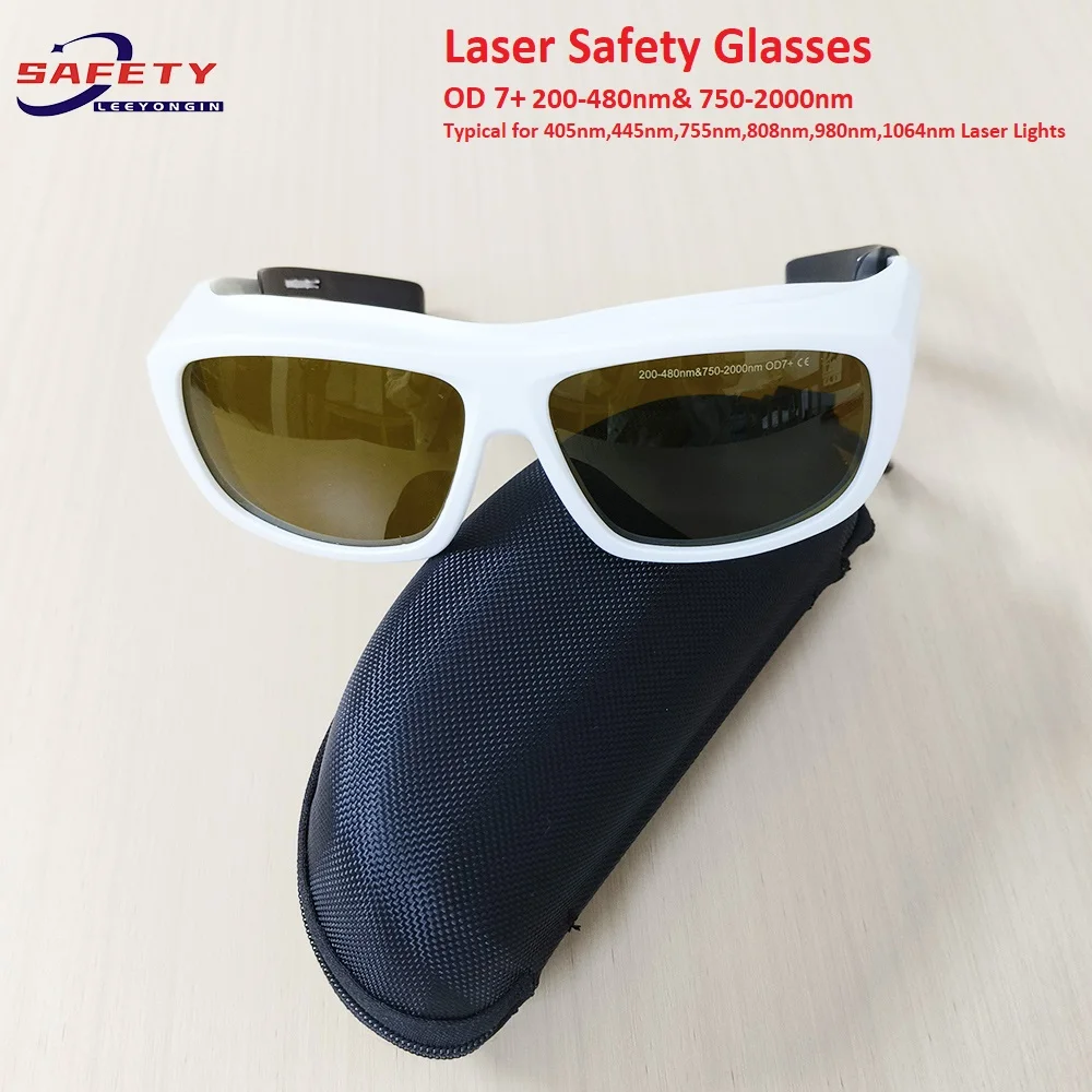 OD7 Laser Safety Glasses Goggles for IPL Laser Hair Removal Treatment Cosmetology Operator Lab Work Industrials Eye Protection