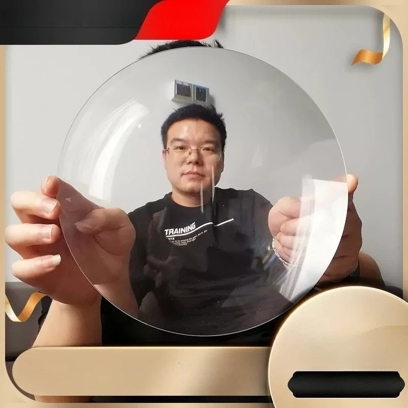 Negative Focal Length Fresnel Lens, Wide Angle LED Ring Shrink Mirror for Slimming Face & Expanding Field of View