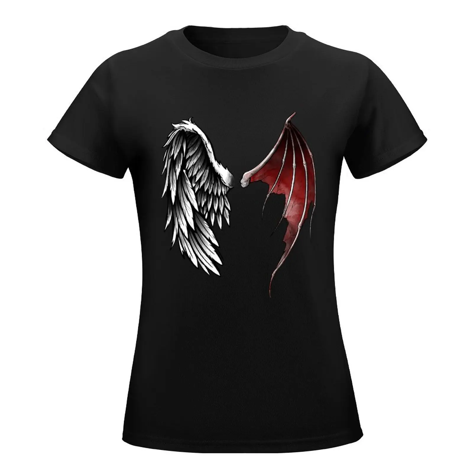 Lucifer wings T-Shirt female kawaii clothes Women t shirt