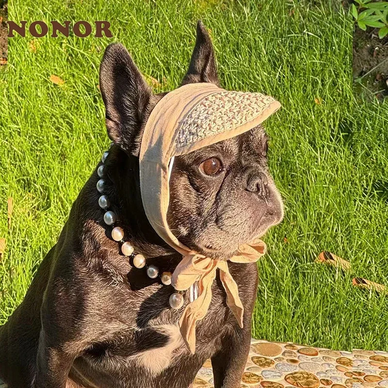 Summer Pet Cat Dog Hats For puppyTeddy Sun Protection Hat Ad