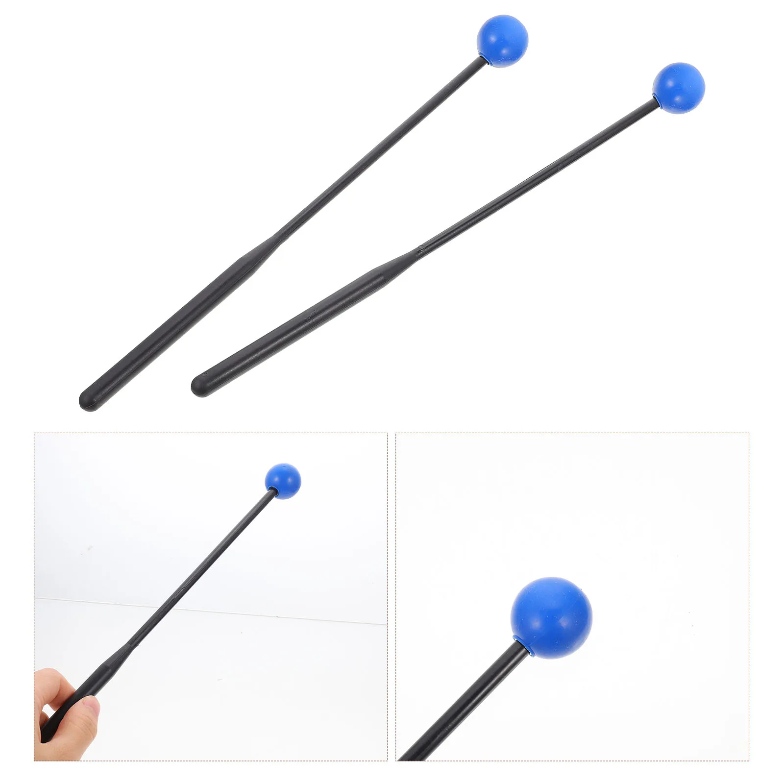

2 Pcs Children's Drumsticks for Marimba Mallets Soft Xylophone Percussion Instrument Plastic Instruments