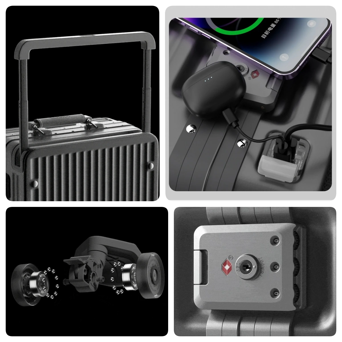 Koffer met vooropening, brede  - Aluminum Frame Carry On Luggage recensie en prijs