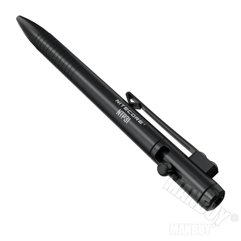 NITECORE NTP31 Tungsten-steel Glass Breaker Tip Ballpoint Pen / Spare PenRefill Multifunctional Bolt Action Tactical Accessories