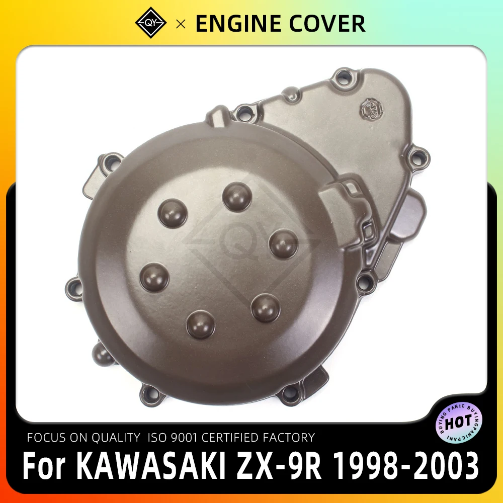 

LQYL Engine Cover Motor Stator Cover Crank Case Shell For KAWASAKI ZX-9R 1998 1999 2000 2001 2002 2003 ZX9R 9R 98-03