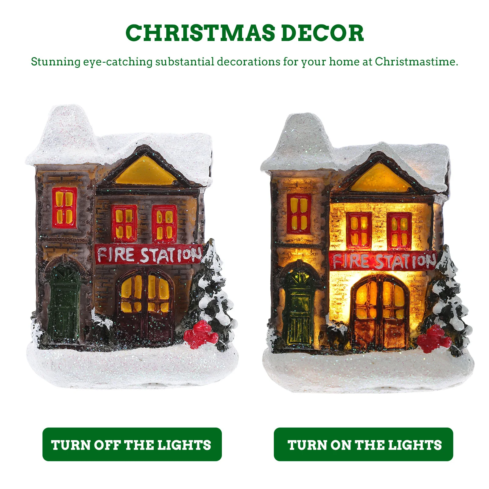 

Holiday Decor Tiny Homes Miniatures Figurines Decoration Outdoor Christmas Decorations