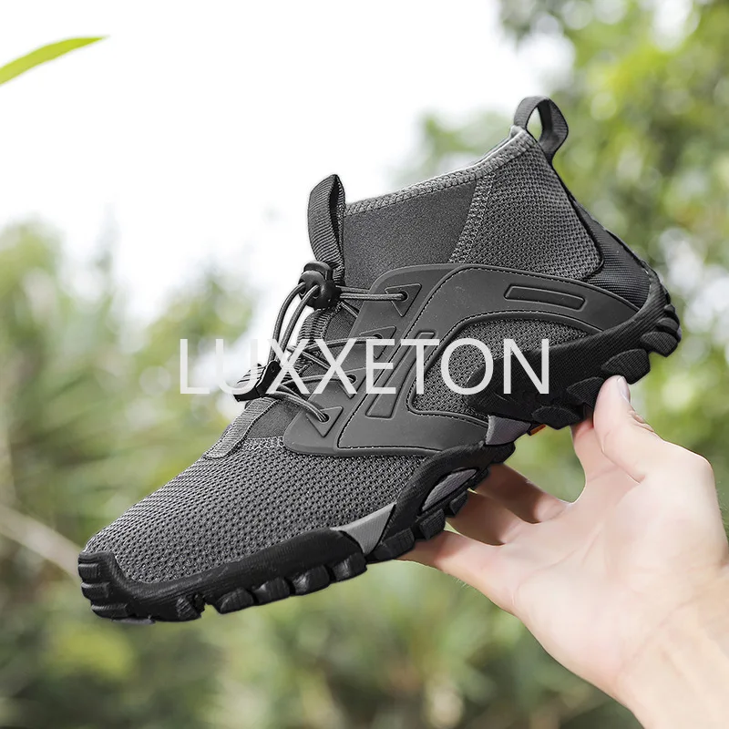 Men Breathable Vulcanized Shoes 2024 Summer Leisure Mesh Breathable Men Anti Slip and Water Wading Outdoor Sports Shoes