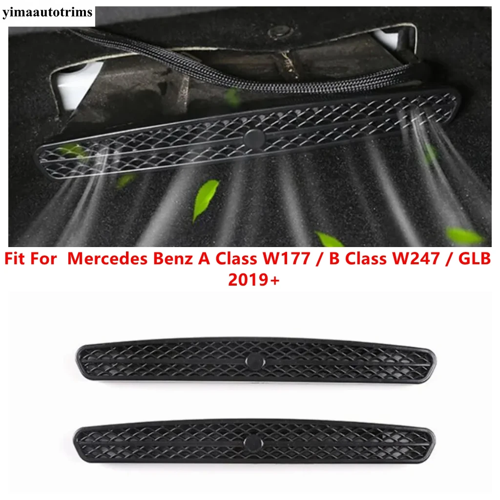 

Seat Under Floor AC Air Vent Outlet Duct Anti-blocking Cover Kit For Mercedes Benz A Class W177 / B Class W247 / GLB 2019 - 2024