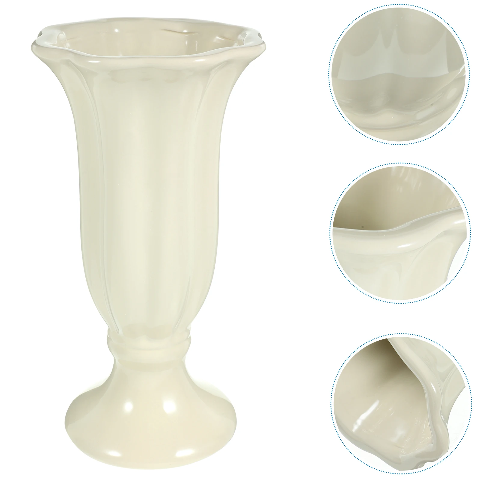 

Vintage Ceramic Vase Decorative Roman Bottle Compact Size for Dried Flowers Dining Table Shelf Decor Ceramic Vase