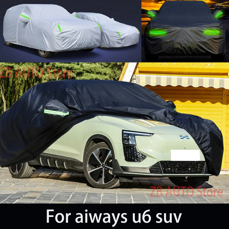 

For aiways u6 suv Outdoor Protection Full Car Covers Snow Cover Sunshade Waterproof Dustproof Exterior Car accessories