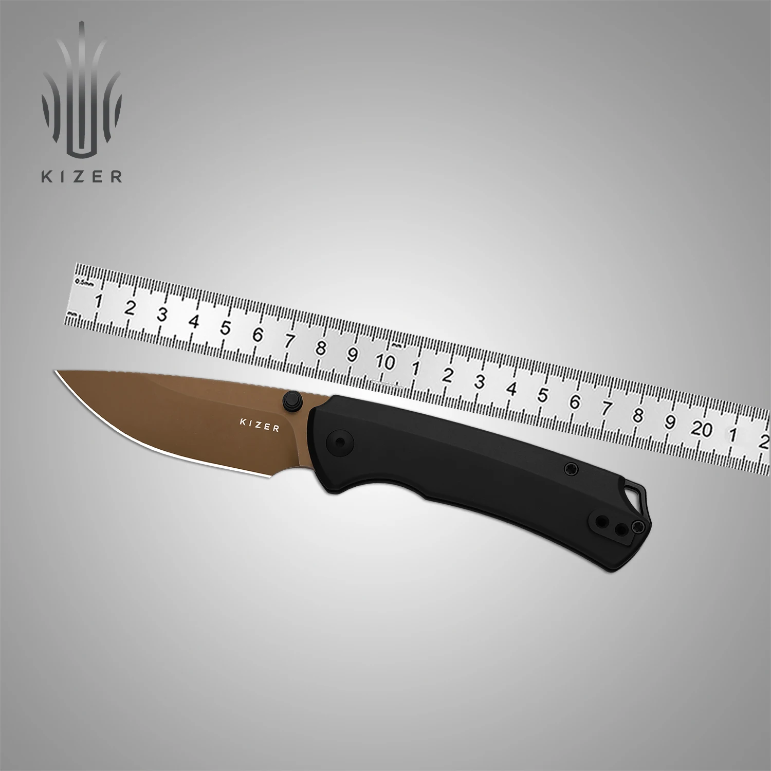 Складной нож Kizer EDC T1 CD / T1 BD Ki3490.2CDA1/CDA2/BDA1/BDA2 с лезвием из стали M390/Elmax и рукоятью из титана/алюминия Складной нож Kizer EDC T1 CD / T1 BD Ki3490.2CDA1/CDA2/BDA1/BDA2 с лезвием из стали M390/Elmax и рукоятью из титана/алюминия