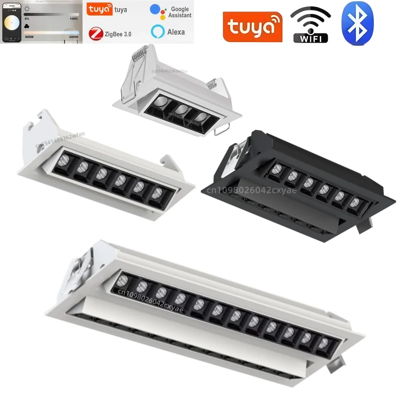 Smart Tuya DALI Mini Downlights, LED Spotlights, Recessed Ceiling Lights, COB Grille Lights, Living Room Indoor Lighting Bulbs