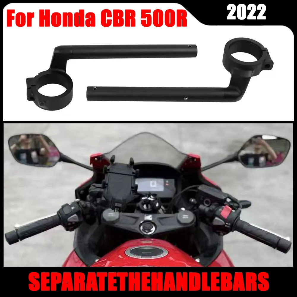 

Motorcycle Aluminum Handle Bar Clip On For Honda CBR500 cbr500 2022 Fork Tube Clip-On Handlebars Handle Bar Grips