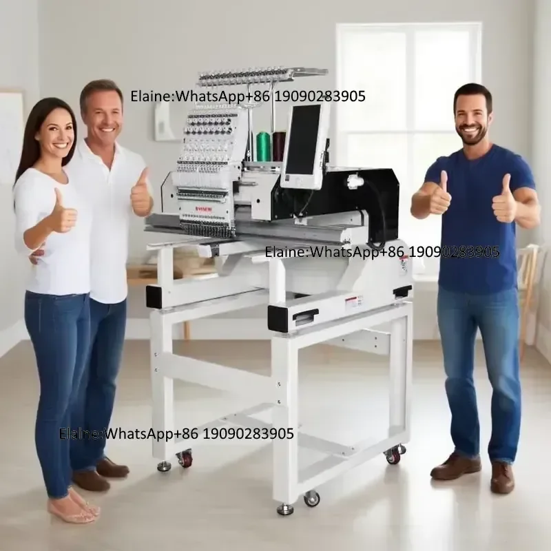 MBC1201/1501Automatic Intelligent Digital High Speed Industrial Single Head 12 /15 Needles Hat T-Shirt Embroidery Machine