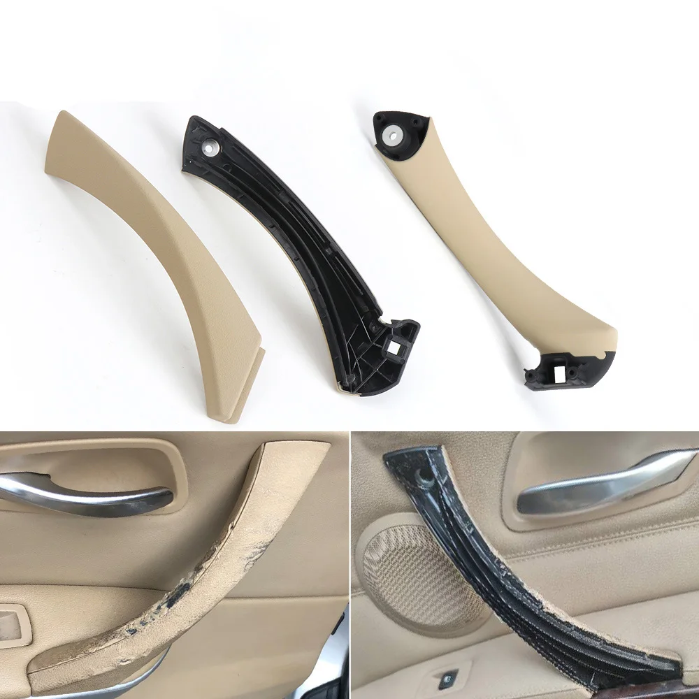 Picture 5: Left Right Interior Door Pull Handle with Handle Cover Trim Replacement For BMW 3 Series E90 2006-2012 Auto Interior Accessories
