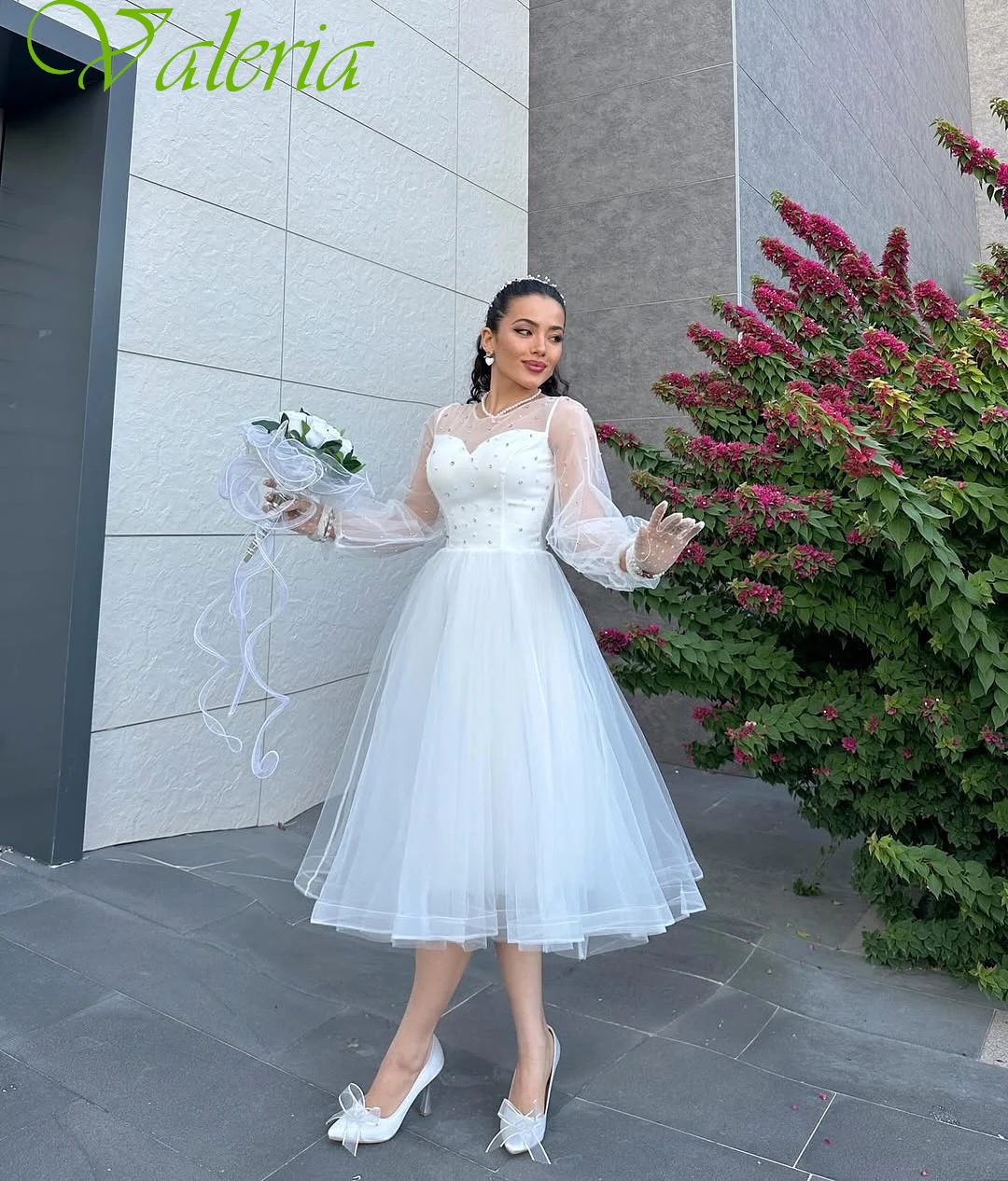 

Элегантное классическое вечернее платье трапециевидной формы с круглым вырезом и длинными рукавами по индивидуальному заказу, высококачественные платья для особых случаев на заказ, нежное вечернее платье