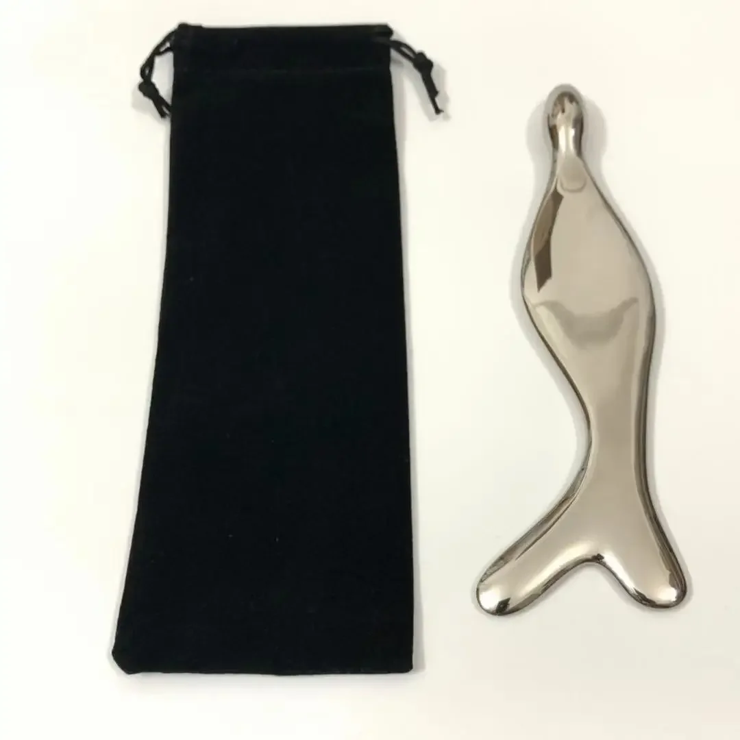 Facial beauty, massage treatment, massager, stainless steel scraping board, fitness massager
