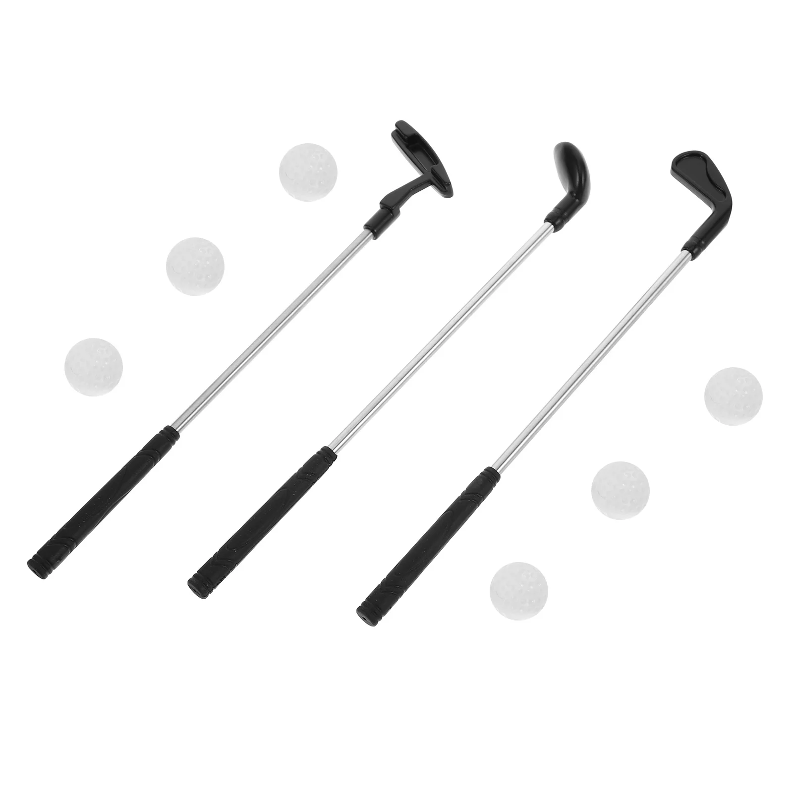 1 set mazze da golf in miniatura set putter da tavolo per bambini divertimento all'aperto per interni gioco sviluppo delle abilità set di giocattoli da golf per bambini putter per bambini