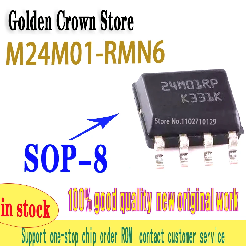 M24M01-RMN6TP SOP-8 24M01RP New Original Chip 1~100PCS/LOT