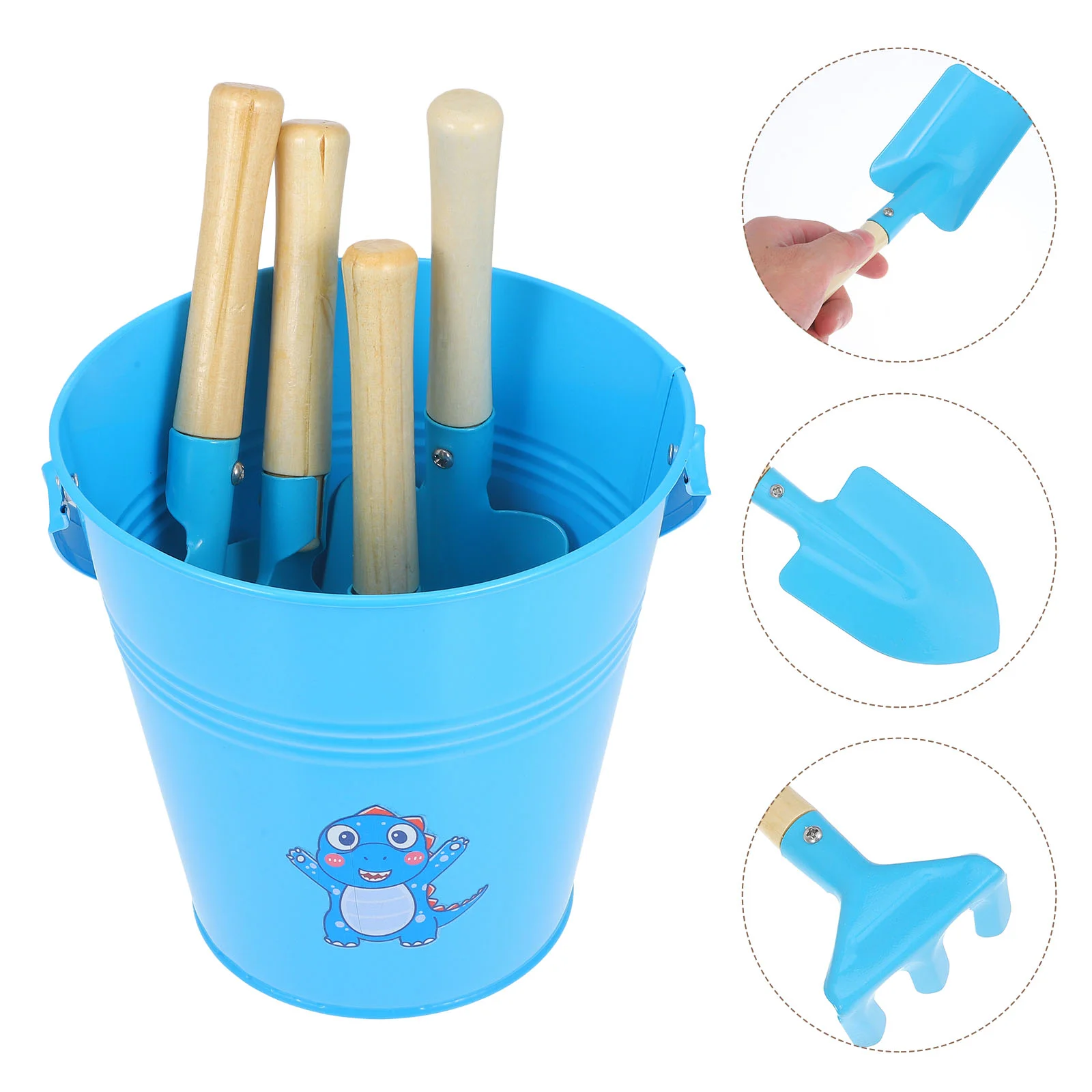 

Children's Beach Sand Bucket Outdoor Toys Building Kids Tools Kit Dig Pretend Play Toddler Shovels Playing