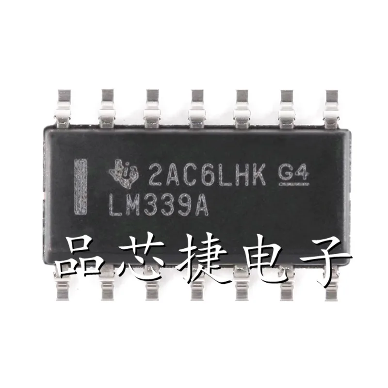 10pcs/Lot LM339ADR Marking LM339A SOIC-14 Precision Quad Differential Comparator, Commercial Grade