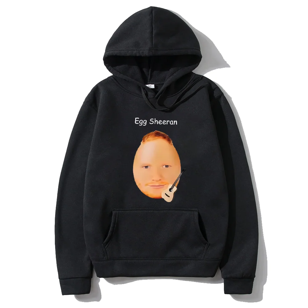 

Egg Ed Sheeran Funny Meme Printed hoodie Men Women's vintage Pullover hip hop streetwear Casual Fleece Long Sleeve sweatshirts